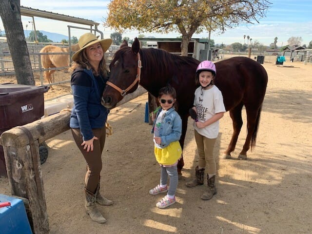 Family and Tucker the horse