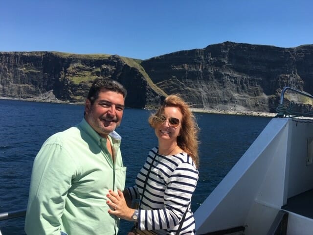 Jim and Tina in Ireland